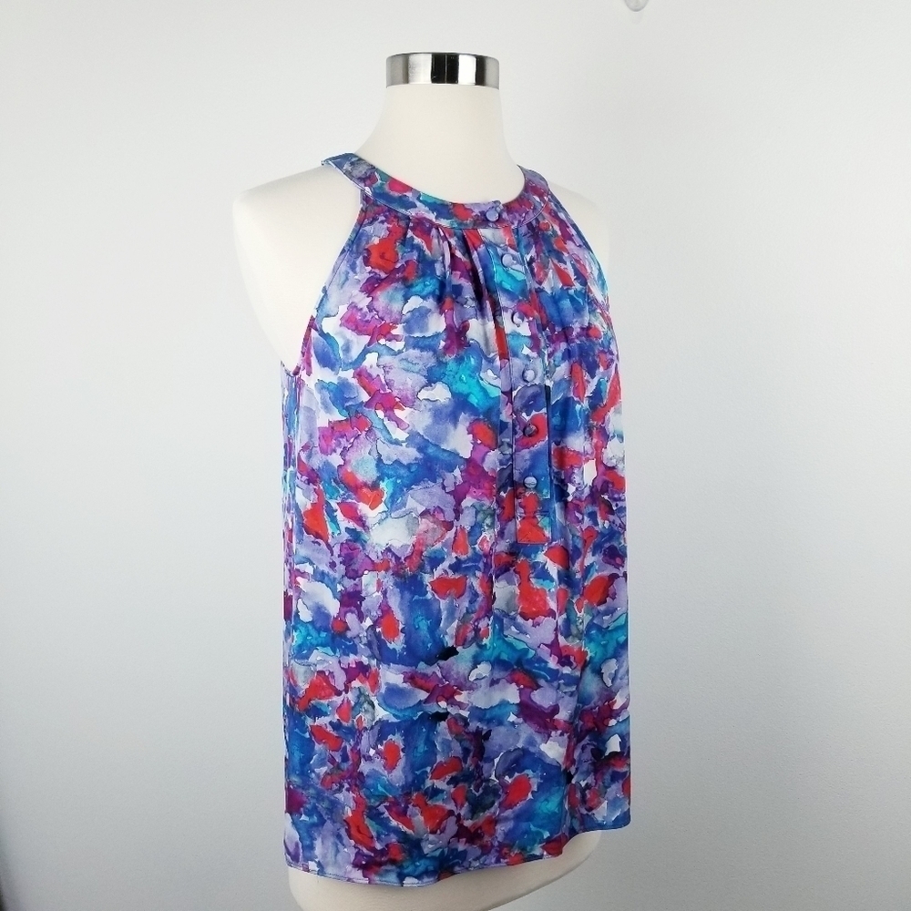 Theory Silk Blend Sleeveless Tank Top - Picture 8 of 11